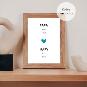 Cartel personalizado del anuncio del embarazo del abuelo - cartel del abuelo - futuro abuelo