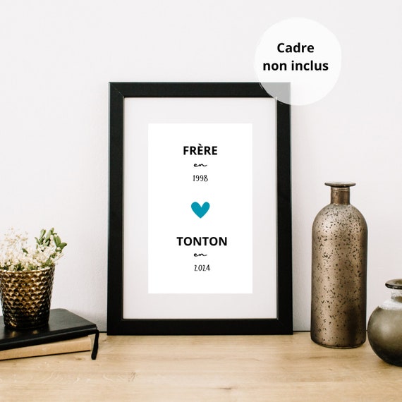 Porte-Clés Gravé "Tu Vas être Tonton" - Cadeau Annonce Grossesse Original Pour Futur Tonton - Acier Inoxydable