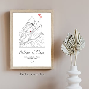 Regalo per l'inaugurazione della casa, regalo per la nuova casa, regalo per la prima casa, poster personalizzato per la casa, poster personalizzato per la famiglia