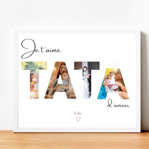 Personalized Tata poster, gift for aunt