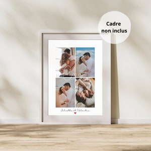 Fotos personalizadas de carteles de pareja y nombres - San Valentín - boda - unión civil - reunión