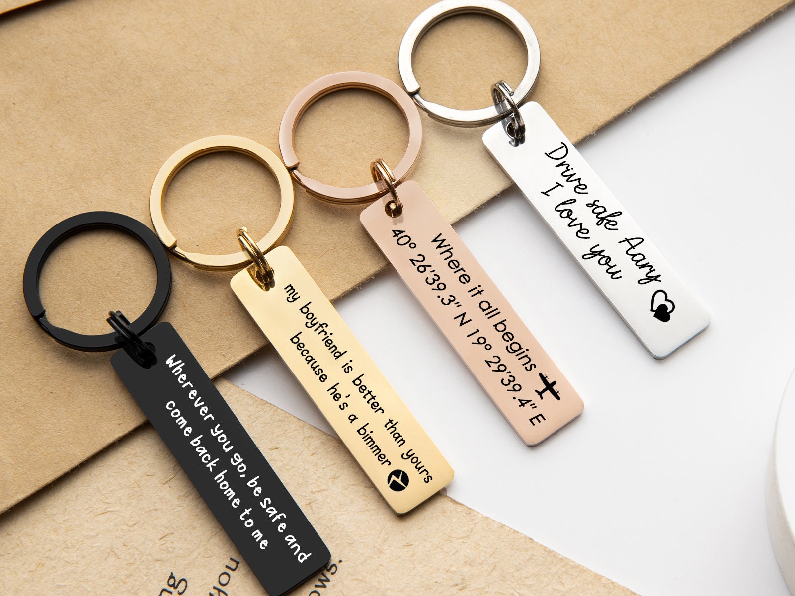 Personalized Custom Engraved Logo Zinc Alloy Metal Key Holder Permanent  Dual Durable Clasp Magnetic Keychain Magnet Keyring - China Hot Selling,  Customized