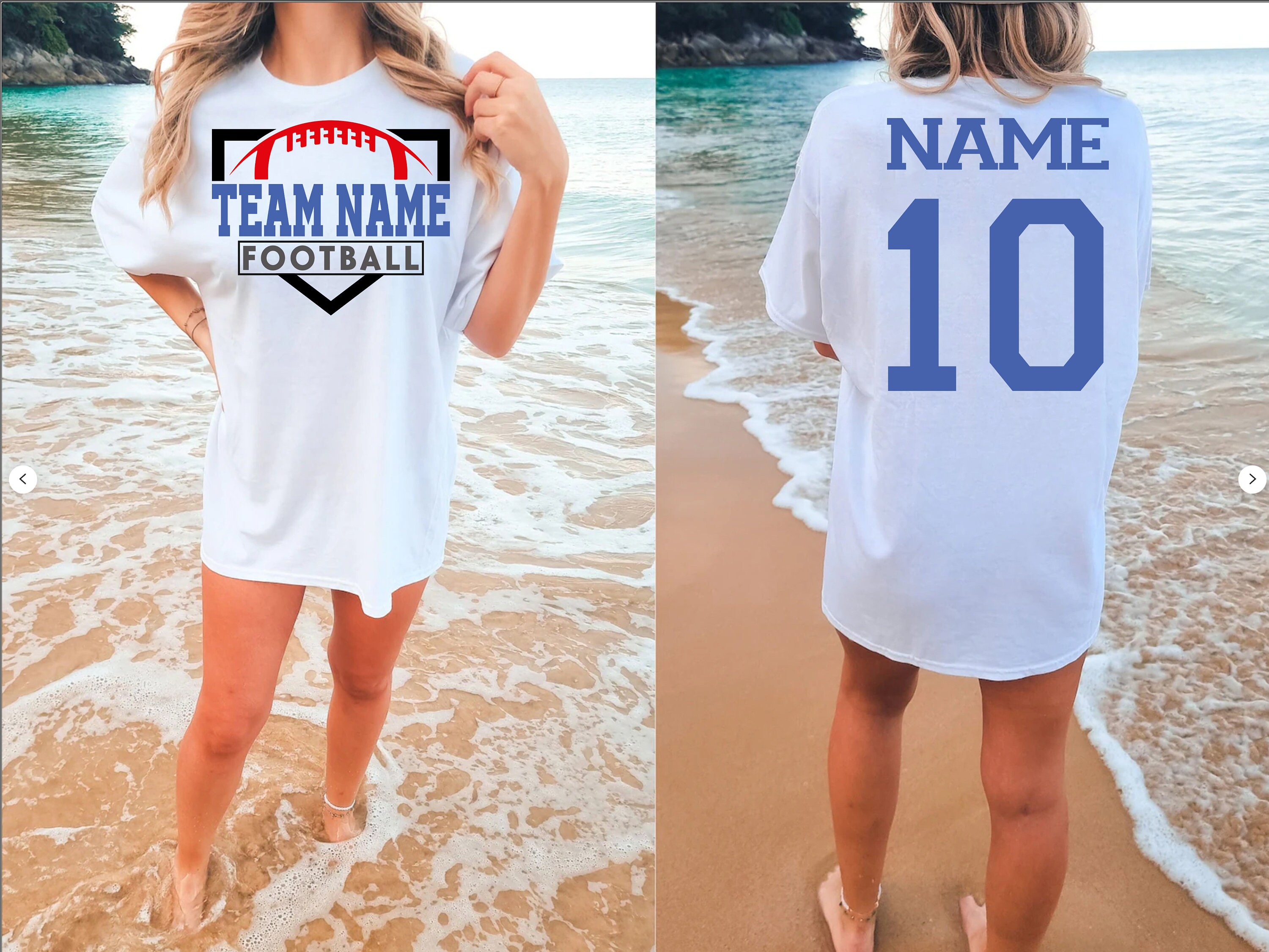 CUSTOM Football Shirt Football Numbers Shirt Personalized Etsy