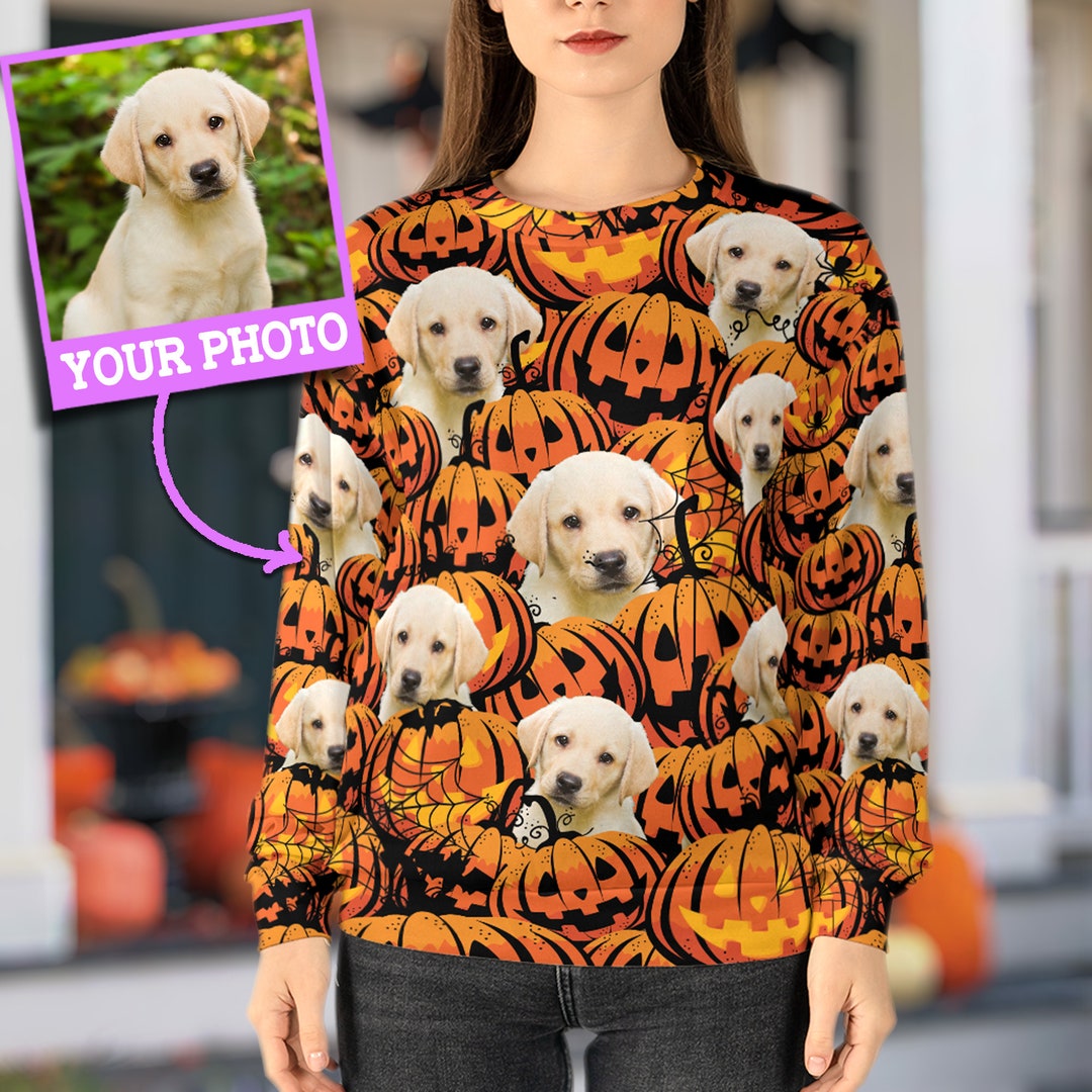 Custom Dog Sweatshirt Custom Photo Personalized Dog Etsy