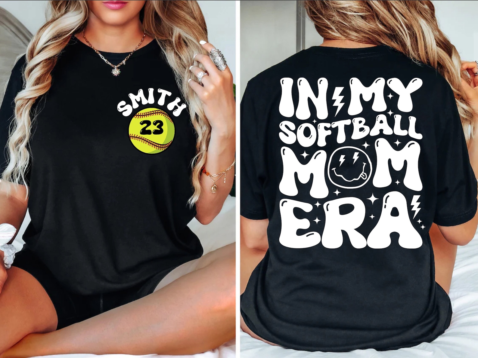 Custom in My Softball Mama Era Shirt Softball Mama Shirt - Etsy