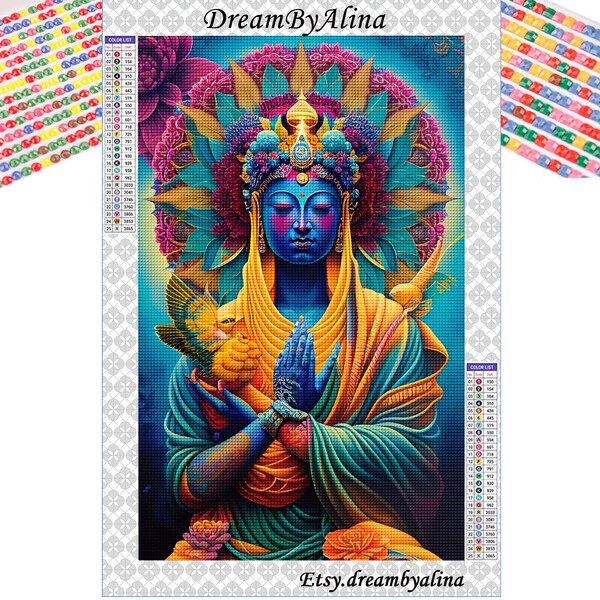 Diamond Painting Kit Buddha Etsy
