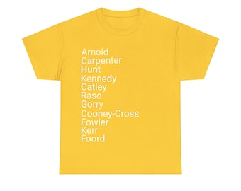Classic Matilda's Line Up T-Shirt - Any classic line-up made message the store