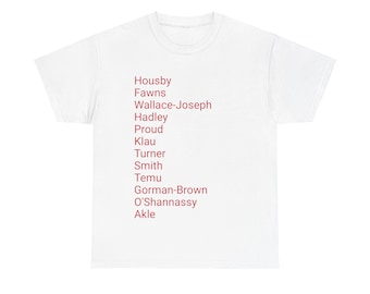 NSW Swifts Netball Lineup T-Shirt (Custom Line Ups can be made)