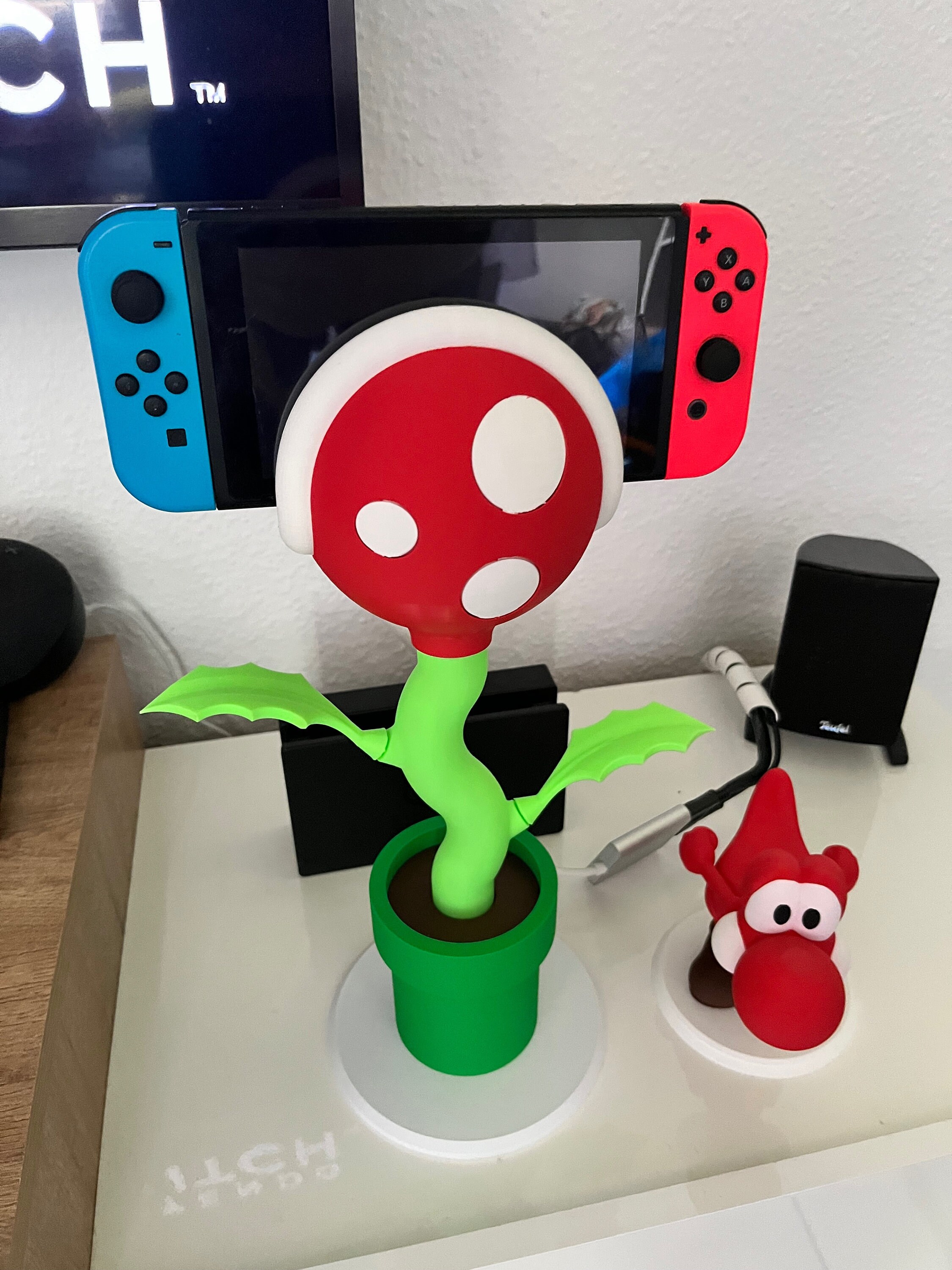Piranha Plant Stand Dock Plant With Charging Function (TV Mode Possible)  Stand & Display for Nintendo Switch  3D Printed Gamer Gift - Etsy