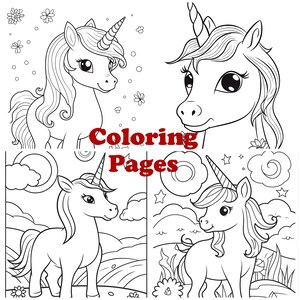 Unicorn Coloring Pages, Unicorn Coloring Sheets, Unicorn Printables, Printable Coloring Pages, Unicorns