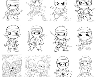 Color The Ninjas!: Ninja Coloring Book With Over 25 Ninjas to Color! Ninja Activity Book for Kids. Ninja Coloring Books for Boys and Girls. A Great Ninja Activity Book for Boys and Girls. If You Love Ninjas, You Will Love This! [Book]