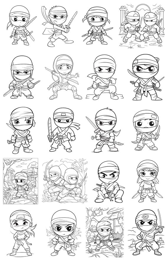 Ninja Emoji coloring page  Free Printable Coloring Pages