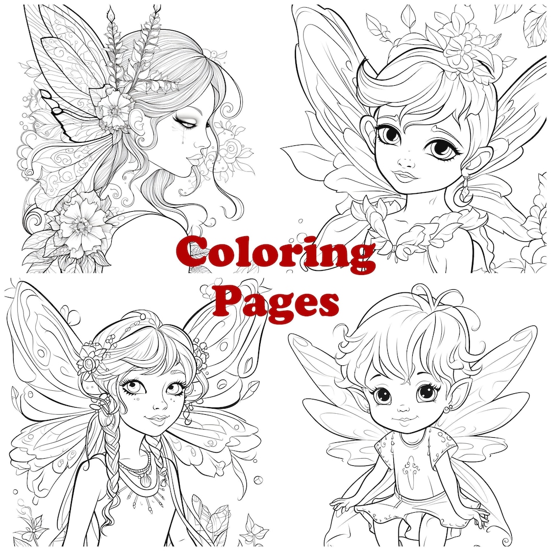 Pixie Coloring Pages, Pixie Coloring Sheets, Pixie Coloring Book