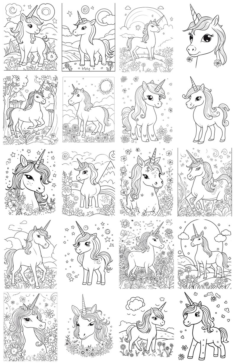 Unicorn Coloring Pages Unicorn - Il 794xN.4848860258 79of 