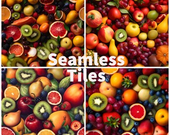 Mixed Fruit Seamless Tile Patterns