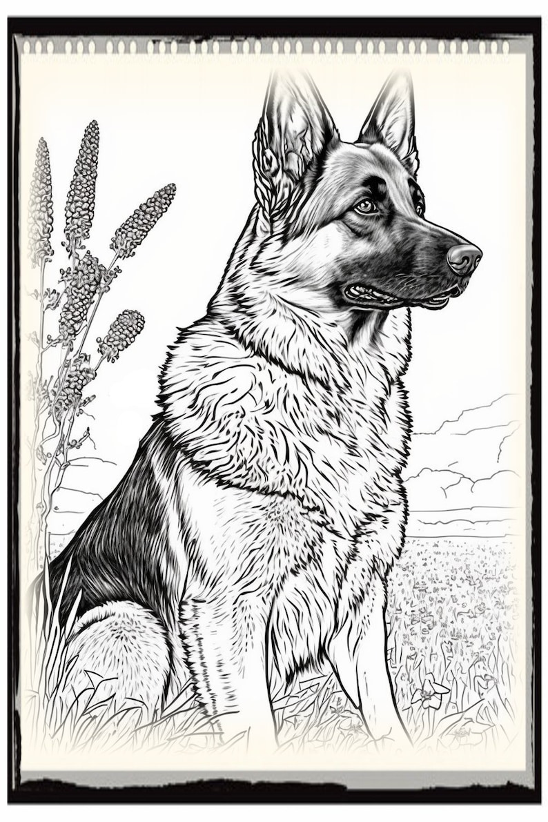 Dog Coloring Pages Dog Coloring Sheets Puppy Coloring Book Etsy