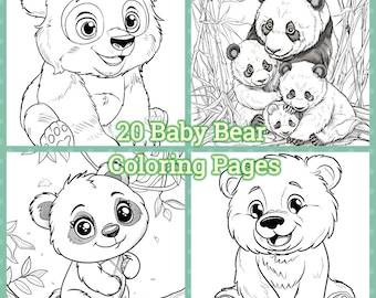 20 Baby Bear Coloring Pages
