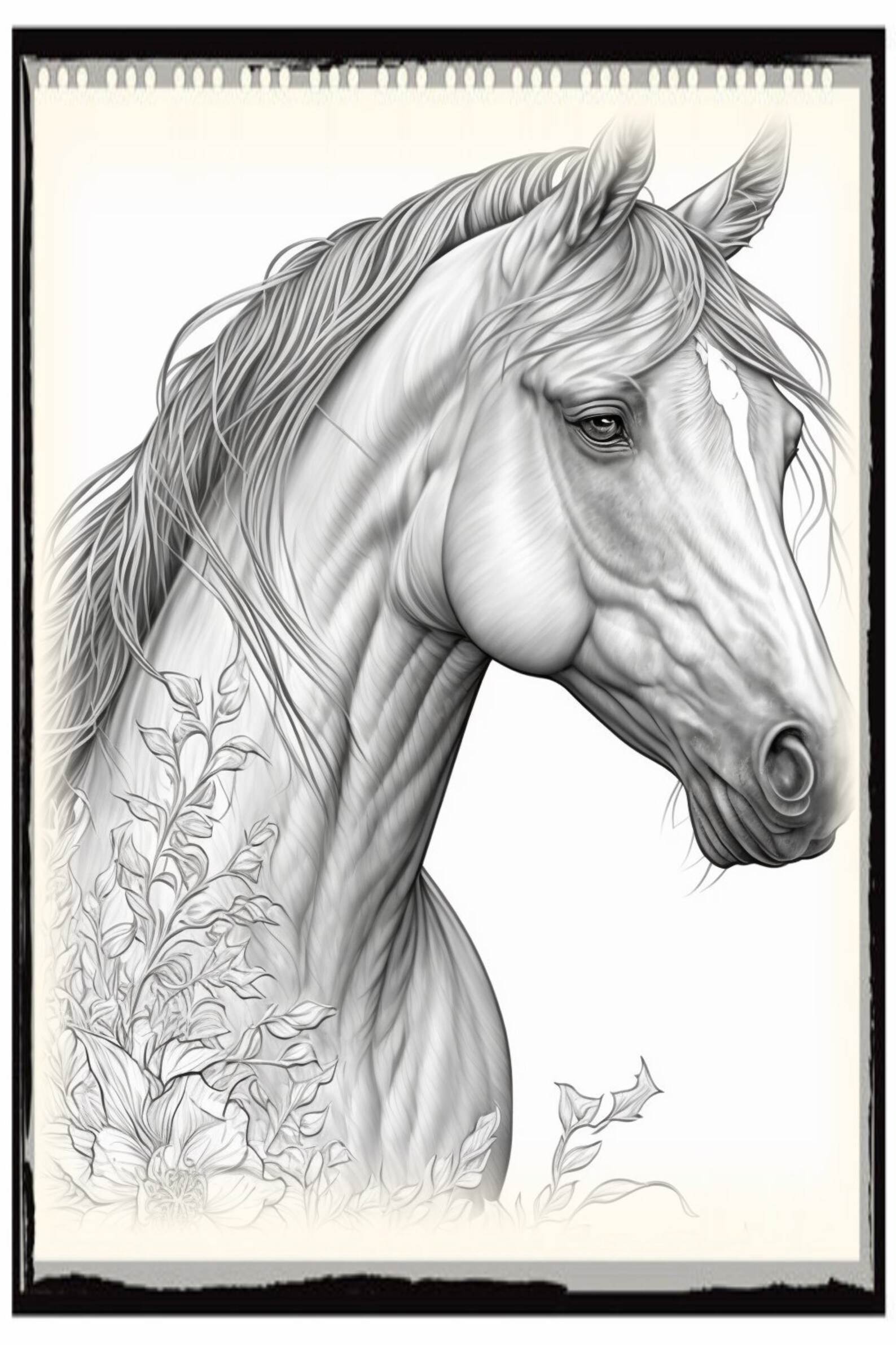 Horse Coloring Pages, Horse Coloring Sheet, Horse Coloring Book - Etsy