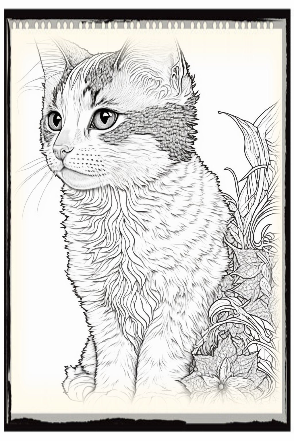 Cat Coloring Pages, Cat Coloring Sheets, Kitten Coloring Pages, Cat Art ...