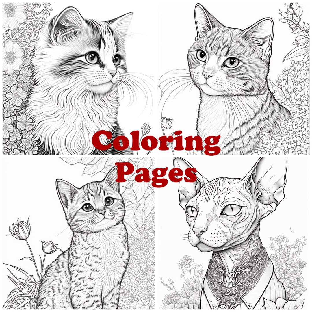 Cat Coloring Pages Cat Coloring - Il 1080xN.4821862936 Nk7p 