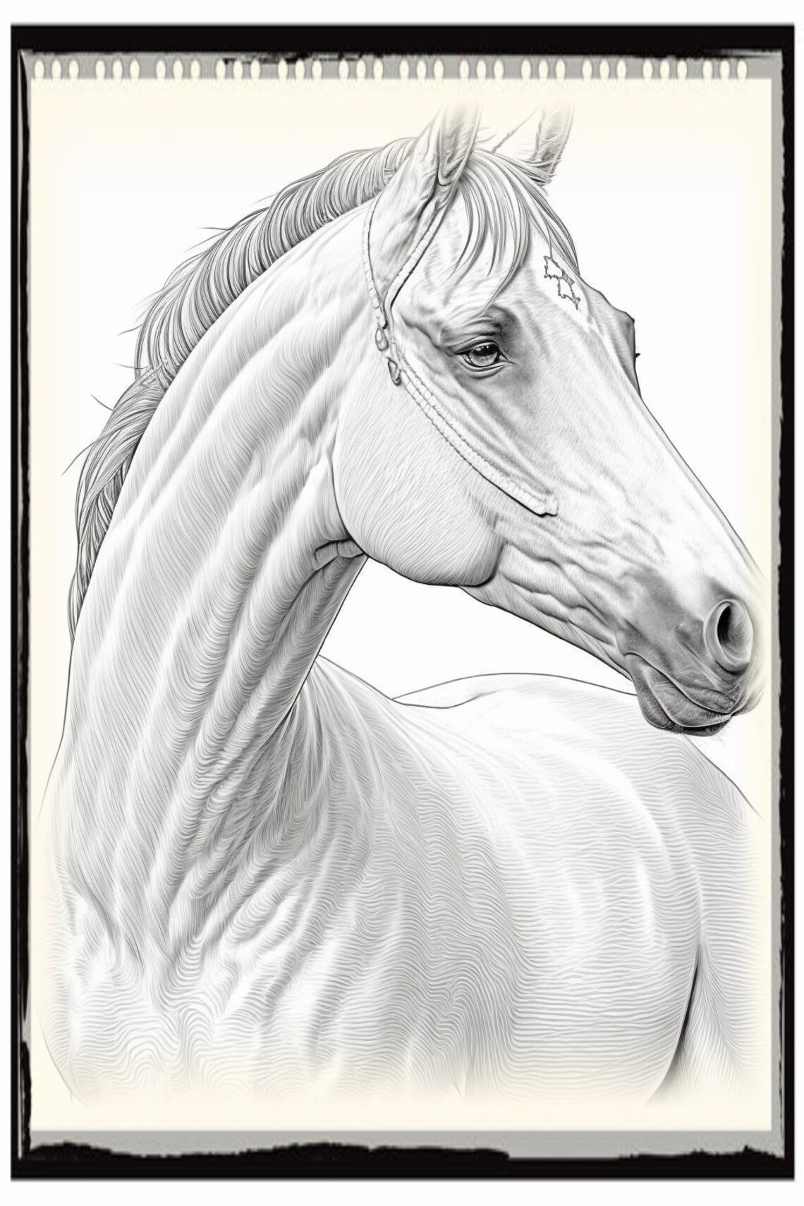 Horse Coloring Pages, Horse Coloring Sheet, Horse Coloring Book - Etsy