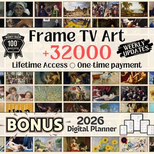 Frame TV Art Bundle | 32000+ Art For Frame TV | Whole Shop Bundle | Lifetime Access | Entire Store | One Time Payment | Instant Download