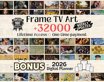 Frame TV Art Bundle | 32000+ Art For Frame TV | Whole Shop Bundle | Lifetime Access | Entire Store | One Time Payment | Instant Download