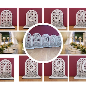 Wooden table numbers