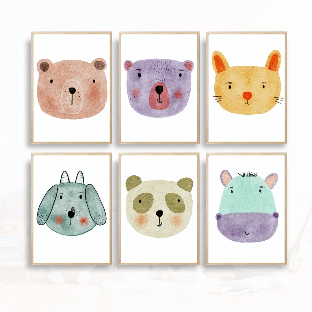 Nursery Animal Printable Digital - Etsy