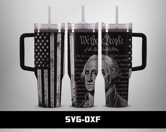 We The People George Washington 40oz Tumbler Wrap (Digital Download)