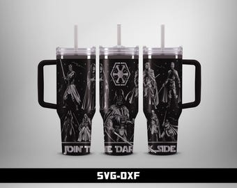 Join the Dark Side Tumbler Laser Engraved Full Wrap Design (Digital Download)