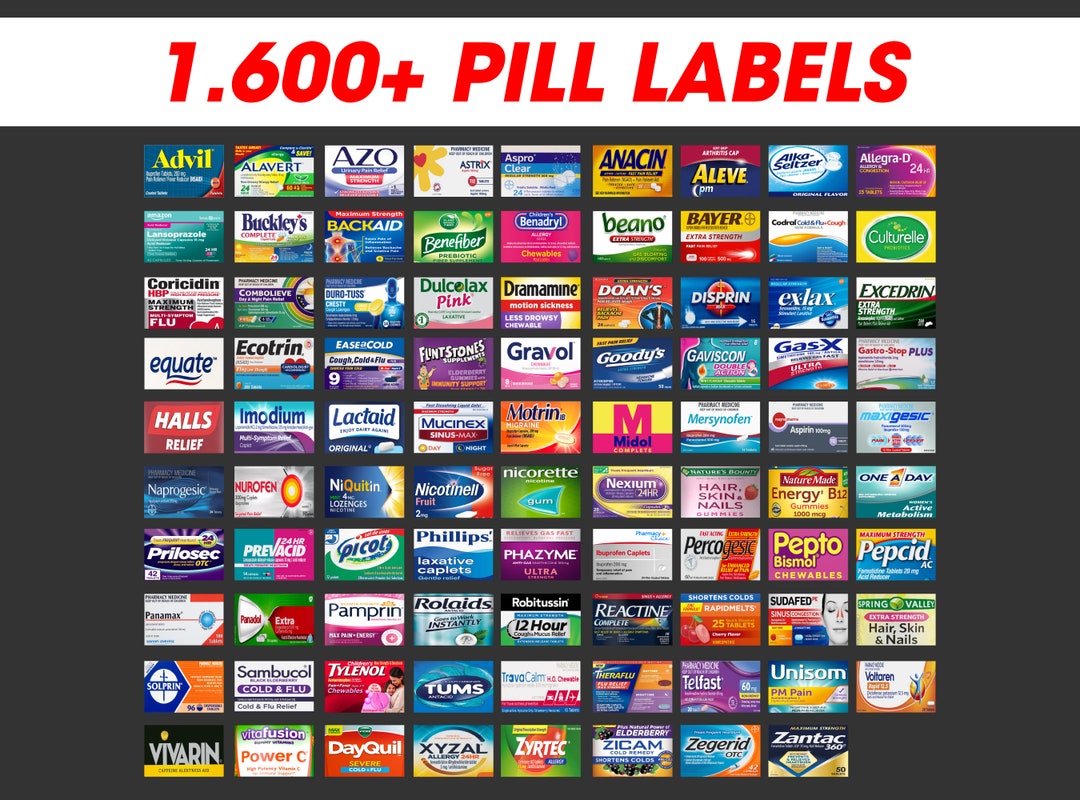 Pill Labels Pill Case Labels High Quality Labels With 300 DPI Pill Labels Pill Case Labels High Quality Labels With 300 DPI