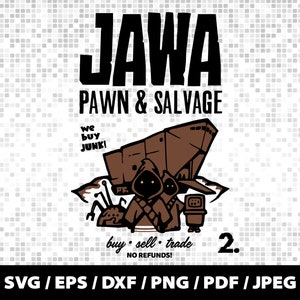Sandcrawler Cartoon Jawa Pawn & Salvage SVG, Star Wars Cut File (digital Download) - Etsy