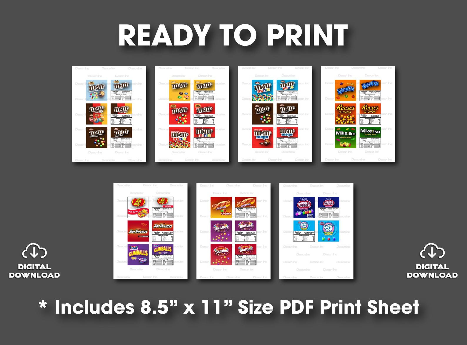 Vending Machine Label Sticker Candy Vending Machine Sticker Labels: 2.5