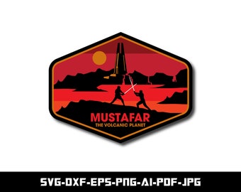 Star Wars Mustafar Planet SVG: Cricut Cut File (Digital Download)
