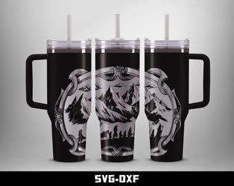 Fellowship Tumbler Laser Engraved Full Wrap Design (Digital Download)