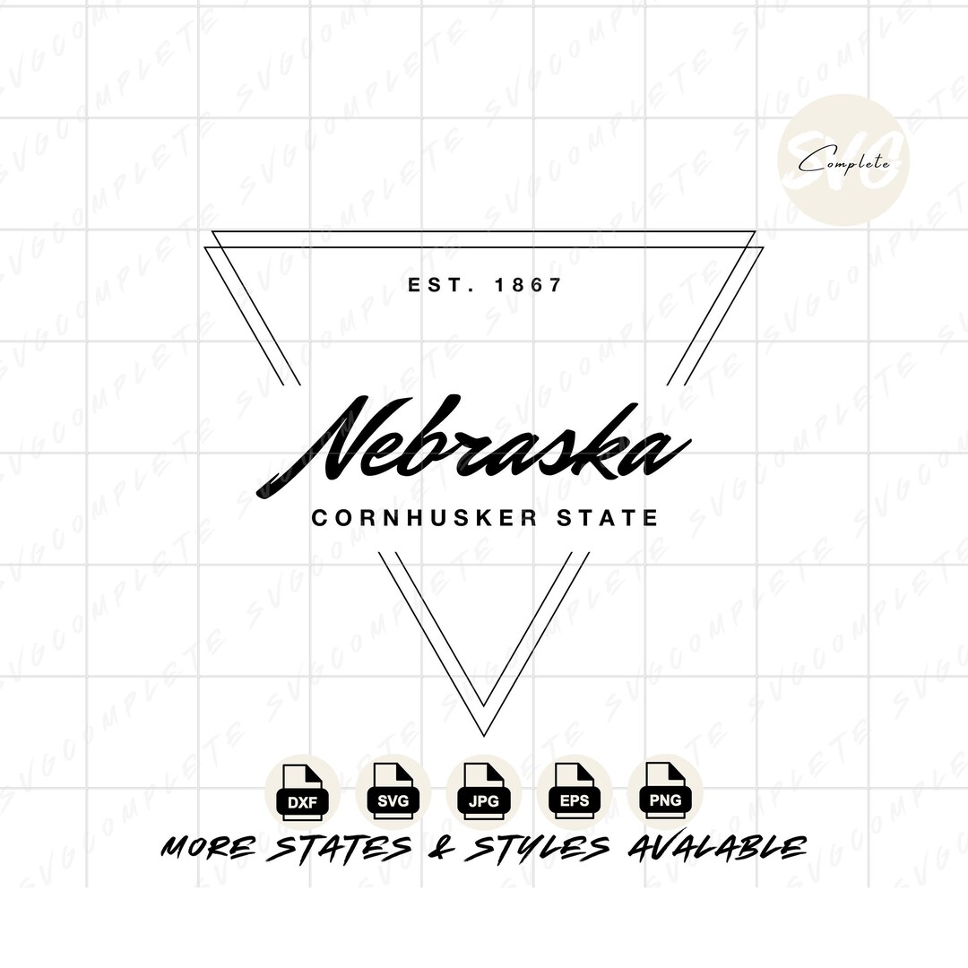 Nebraska Svg Cornhusker State Nebraska Svg State of Nebraska Etsy