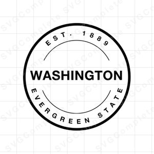 Washington svg Estado de Washington svg Camiseta Universidade do Estado de Washington Moletom svg Washington png clipart Cricut svg Silhueta