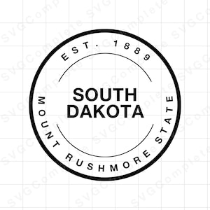 Süd Dakota svg Bundesstaat South Dakota svg Tshirt Zustand Sweatshirt svg South Dakota png Clipart Cricut svg Silhouette