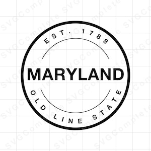 Maryland svg State of Maryland svg Tshirt University of Maryland State Sweatshirt svg Maryland png clipart Cricut svg Maryland Silhouette
