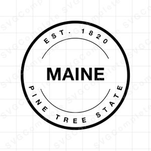 Maine svg State of Maine svg Tshirt University of Maine State Sweatshirt svg Maine png clipart Cricut svg Maine Silhouette