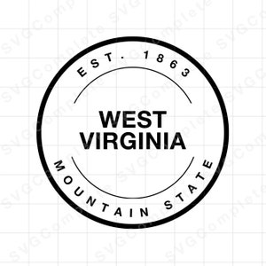 West Virginia svg State of West Virginia svg Tshirt Mountain State Sweatshirt svg West Virginia png clipart Cricut svg Silhouette