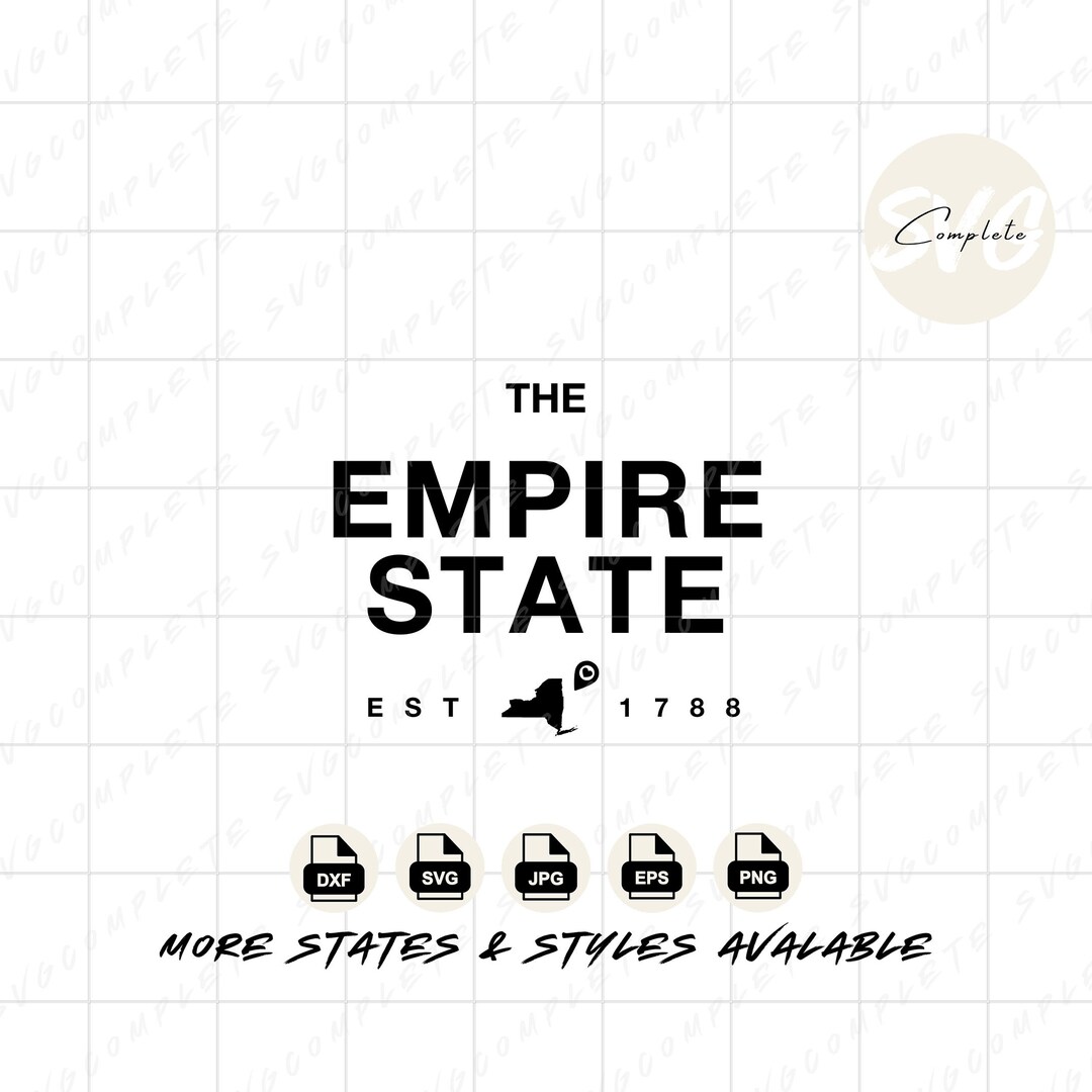 New York Empire State Svg New York Svg State of New York Tshirt New