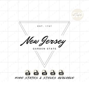 New Jersey svg Garden state svg New Jersey svg state of New Jersey New Jersey png State Sweatshirt svg New Jersey clipart Cricut Silhouette