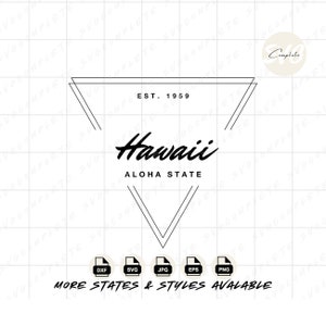 Hawaii svg Aloha state svg Hawaii svg state of Hawaii Tshirt Hawaii png State Nickname Sweatshirt svg Hawaii png clipart Cricut Silhouette