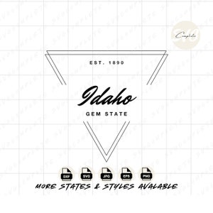 Idaho svg Gem state svg Idaho svg state of Idaho Tshirt Idaho png State Nickname Sweatshirt svg Idaho png clipart Cricut Silhouette
