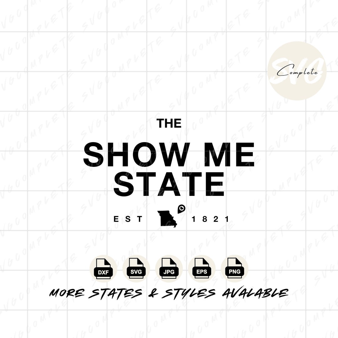 Missouri show me state svg missouri svg state of missouri tshirt