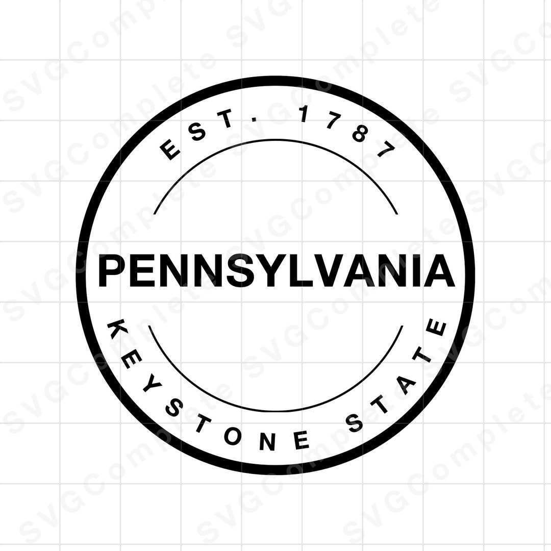 Pennsylvania Svg State of Pennsylvania Svg Tshirt Keystone State