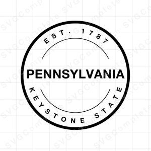 Pennsylvania svg State of Pennsylvania svg Tshirt Keystone state Sweatshirt svg Pennsylvania png clipart Cricut svg Silhouette
