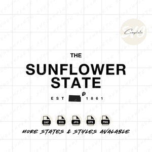 Kansas Sunflower state svg Kansas svg state of Kansas Tshirt Kansas State Nickname Sweatshirt svg Kansas png clipart Cricut Silhouette